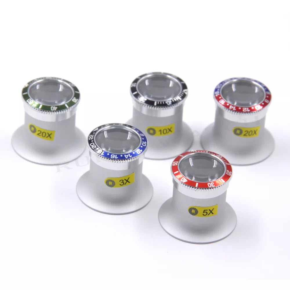 Premium Quality 3x/5x/10x/20x Watch Collectors Eye Loupe RLX SubMariner and GMT Series