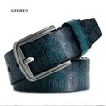 New Product Brand Luxury Design Pin Buckle Genuine Leather Cowhide Belt Jeans Belts for Men Business Cowboy Belts Hot Sale