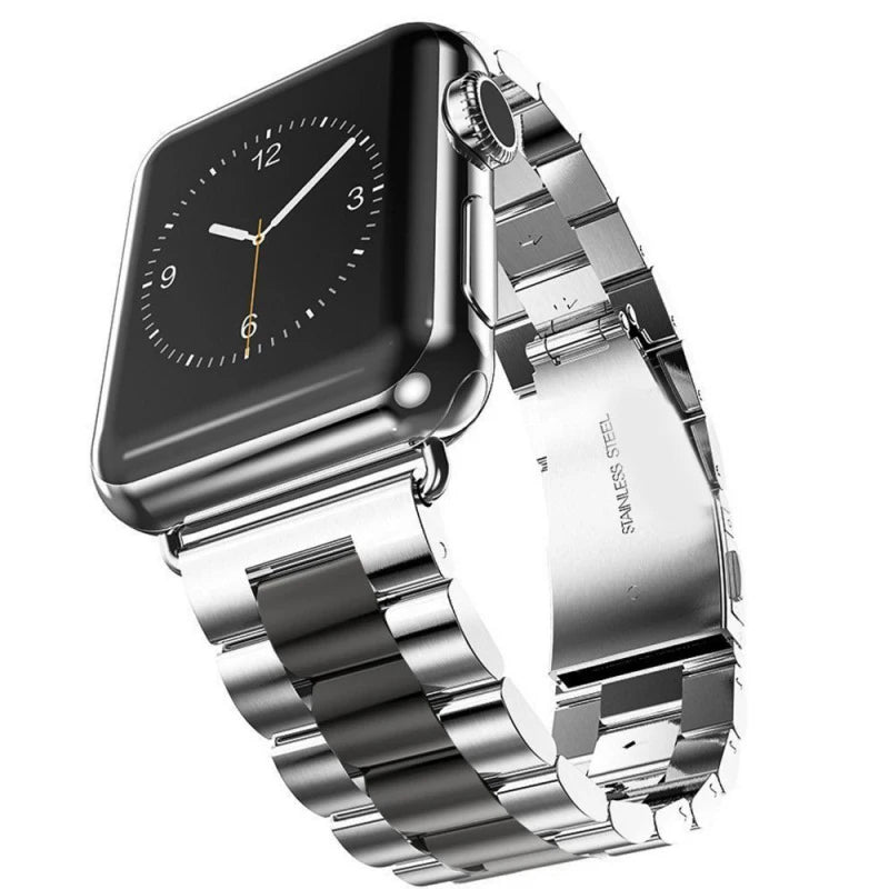 Pasek ze stali nierdzewnej do Apple Watch S10/11 42MM 46MM metalowa bransoleta do iWatch 5 6 SE 7 8 9 41MM 45 44mm 40 49MM Ultra