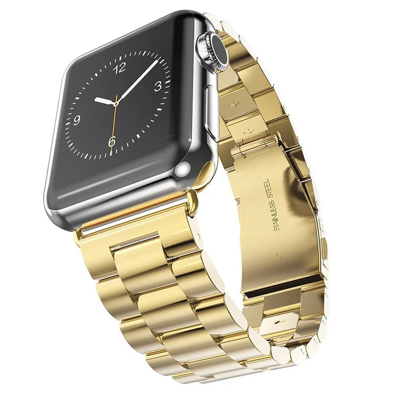 Pasek ze stali nierdzewnej do Apple Watch S10/11 42MM 46MM metalowa bransoleta do iWatch 5 6 SE 7 8 9 41MM 45 44mm 40 49MM Ultra