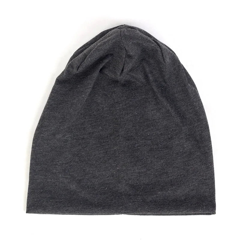 Spring Women Men Unisex Solid Color Slouchy Beanie for Women Fashion Man Caps Turban Skullies Beanies Female Hats Elastic