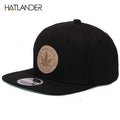 Maple Solid Cotton Snapback Caps Women's Flat Brim Hip Hop Cap Outdoor Baseball Cap Bone Gorras Mens Caps and Hats