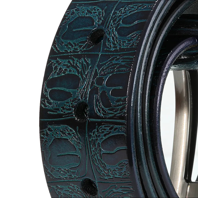 New Product Brand Luxury Design Pin Buckle Genuine Leather Cowhide Belt Jeans Belts for Men Business Cowboy Belts Hot Sale