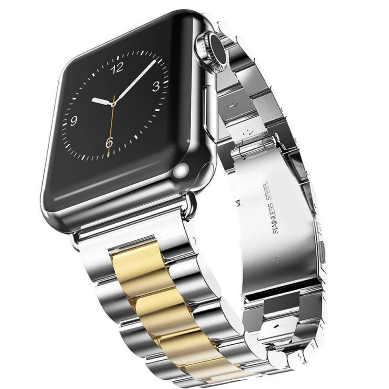 Pasek ze stali nierdzewnej do Apple Watch S10/11 42MM 46MM metalowa bransoleta do iWatch 5 6 SE 7 8 9 41MM 45 44mm 40 49MM Ultra