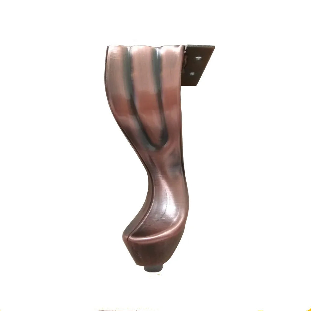 4pcs Furniture Feet Bronze Plated Metal Sofa Legs Snake-Shaped Cabinets Feet Bed TV Cabinet Legs 14cm Height