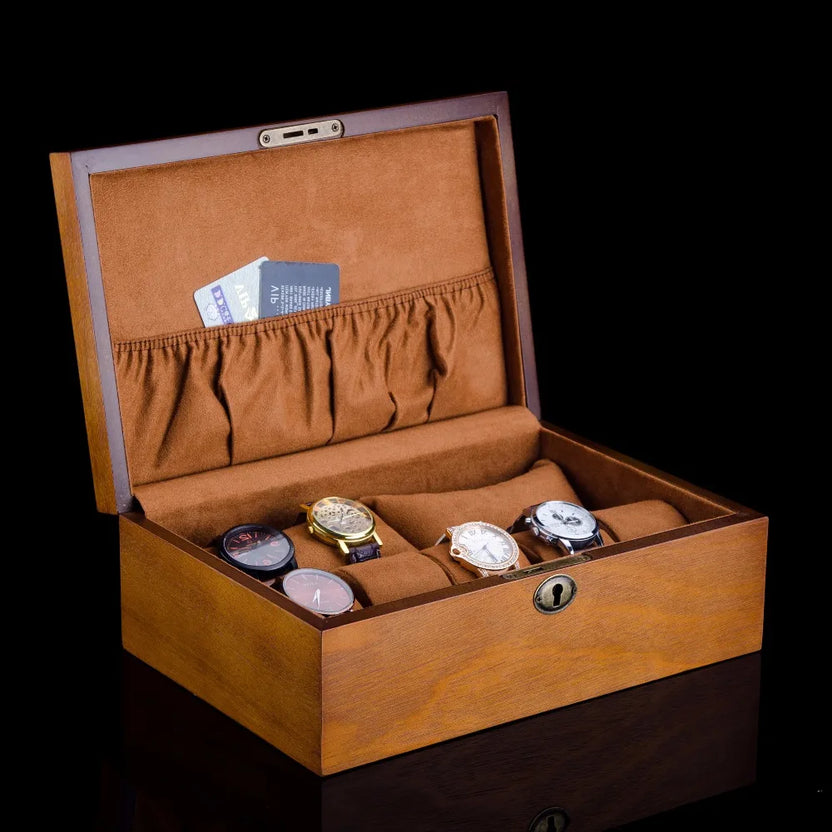 10 Slots Wood Watch Case Storage Box Luxury Solid Wood Watch Box Organizer Watch Display Watch Holder for Men Gift Boxes