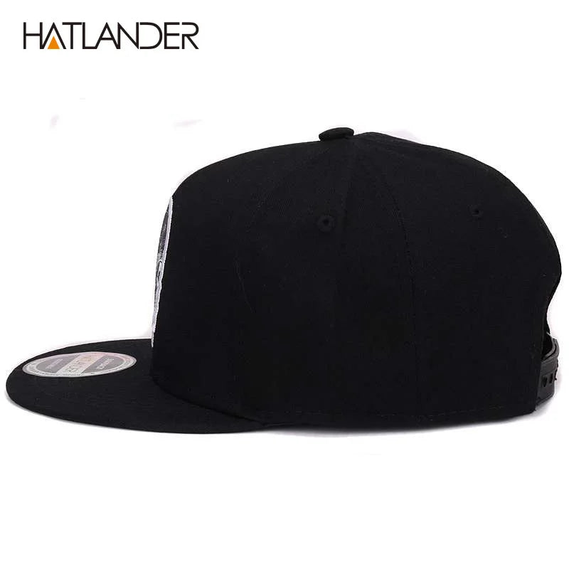 Embroidery Skull Baseball Caps Hats Hip Hop Snapbacks Flat Brim Bones Gorra Sports Snapback Caps for Men Women Unisex
