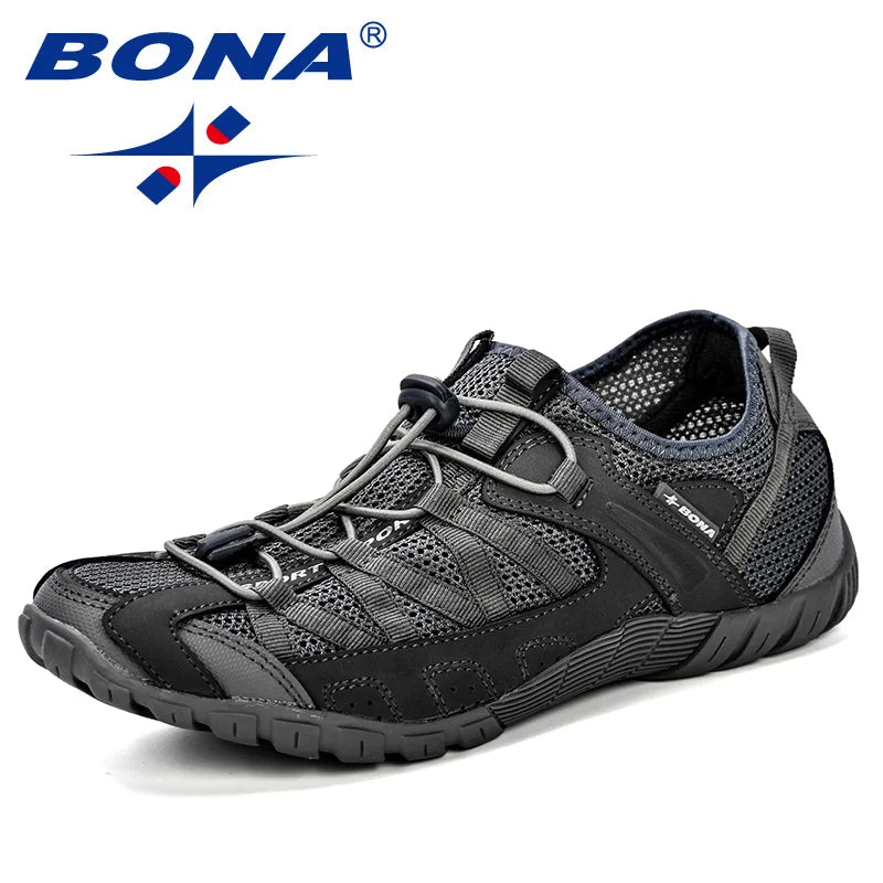 BONA sommarsneakers, skor för män, fritidsskor, moderiktiga herrskor, bekväma fritidsskor för vuxna