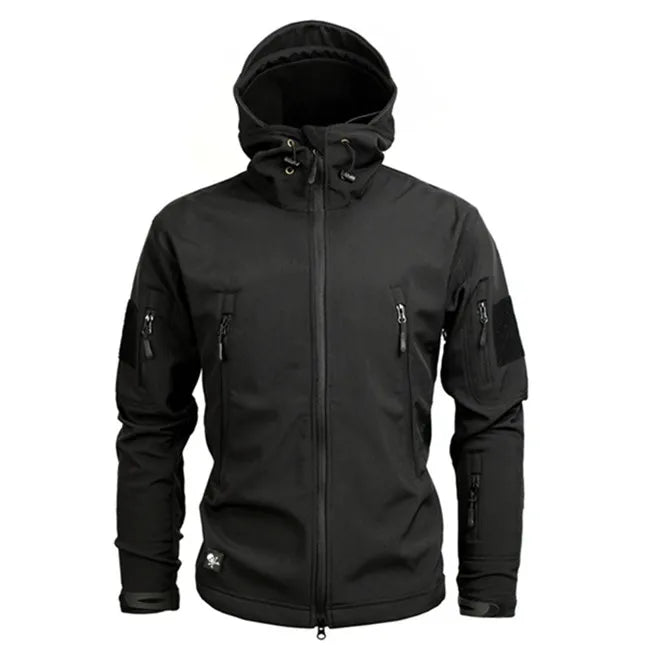 Chaqueta táctica de softshell Mege Shark Skin para hombre, impermeable, forro polar, cortavientos, 4XL