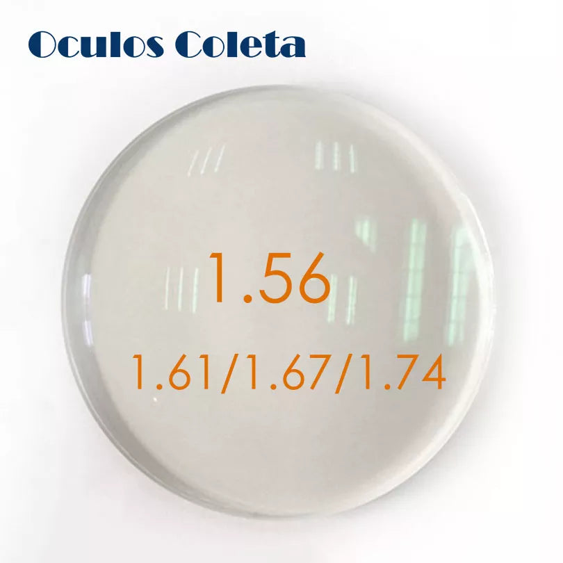 Premium Eyeglasses Lenses for Myopia/Astigmatism/Presbyopia/Reading Aspheric Resin, HMC Green Coating, 1.56/1.61/1.67/1.74