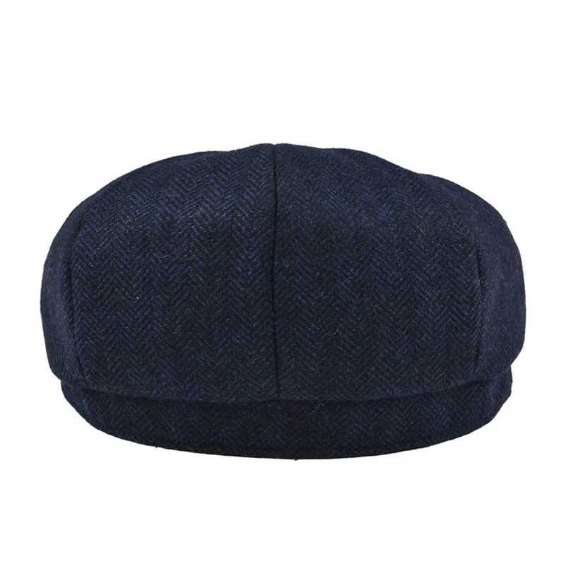 Gorra tipo boina de lana con diseño de espiga BOTVELA, estilo Gatsby retro de 8 paneles, para hombre y mujer, colores negro, marrón, verde, azul marino y café