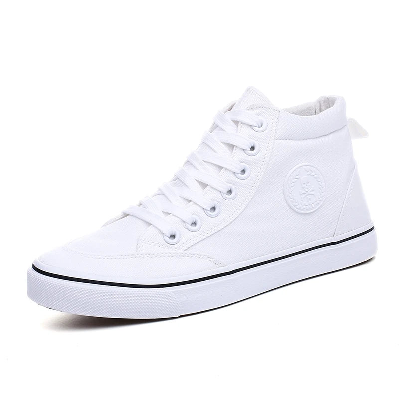 Skor Herr Vår Höst Snörning Hög modell Vulkaniserade skor för herrar Mode Lågskor Ungdom Herr Canvasskor Sneakers