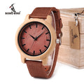BOBO BIRD Wood Wristwatches Japan Miyota Movement Watch Fashion Brand Designer Bamboo Wooden Watches LOGO Customized
