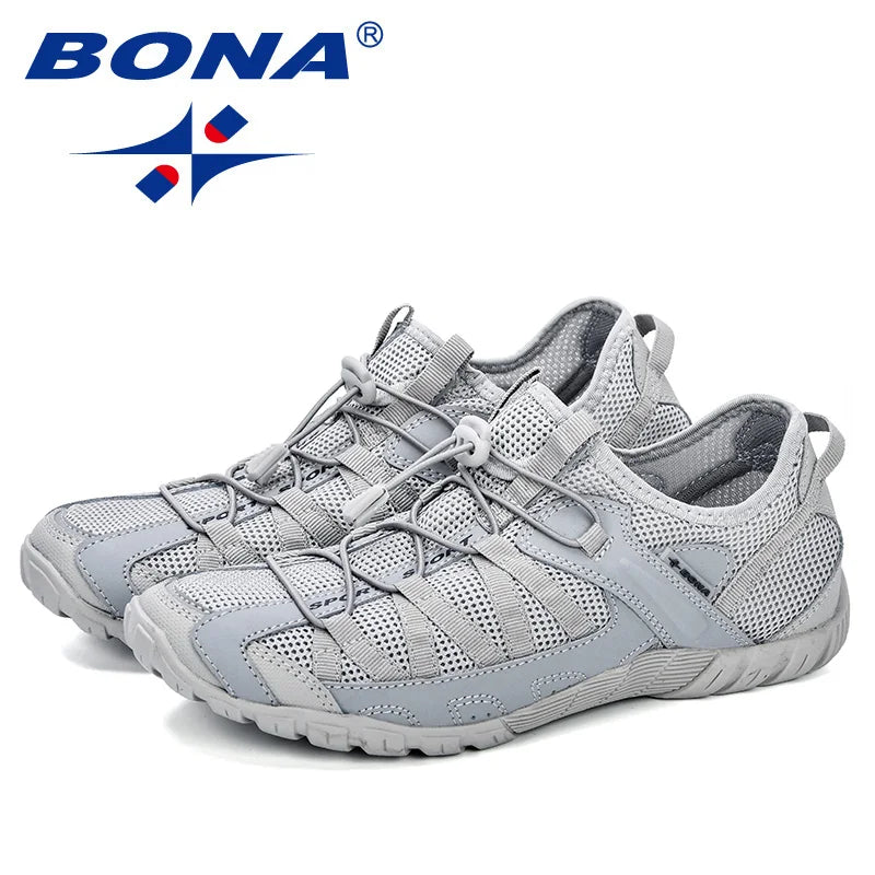 BONA sommarsneakers, skor för män, fritidsskor, moderiktiga herrskor, bekväma fritidsskor för vuxna