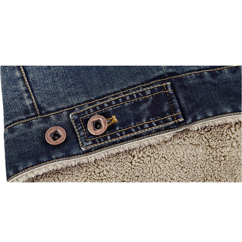 M-6XL Herrjacka och rockar märkeskläder denimjacka mode herr jeansjacka tjock varm vinterjacka ytterplagg cowboy YF055