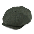 BOTVELA Wool Tweed Newsboy Cap Herringbone Men Women Gatsby Retro Hat 8 Panel Driver Flat Cap Black Brown Green Navy Blue Coffee