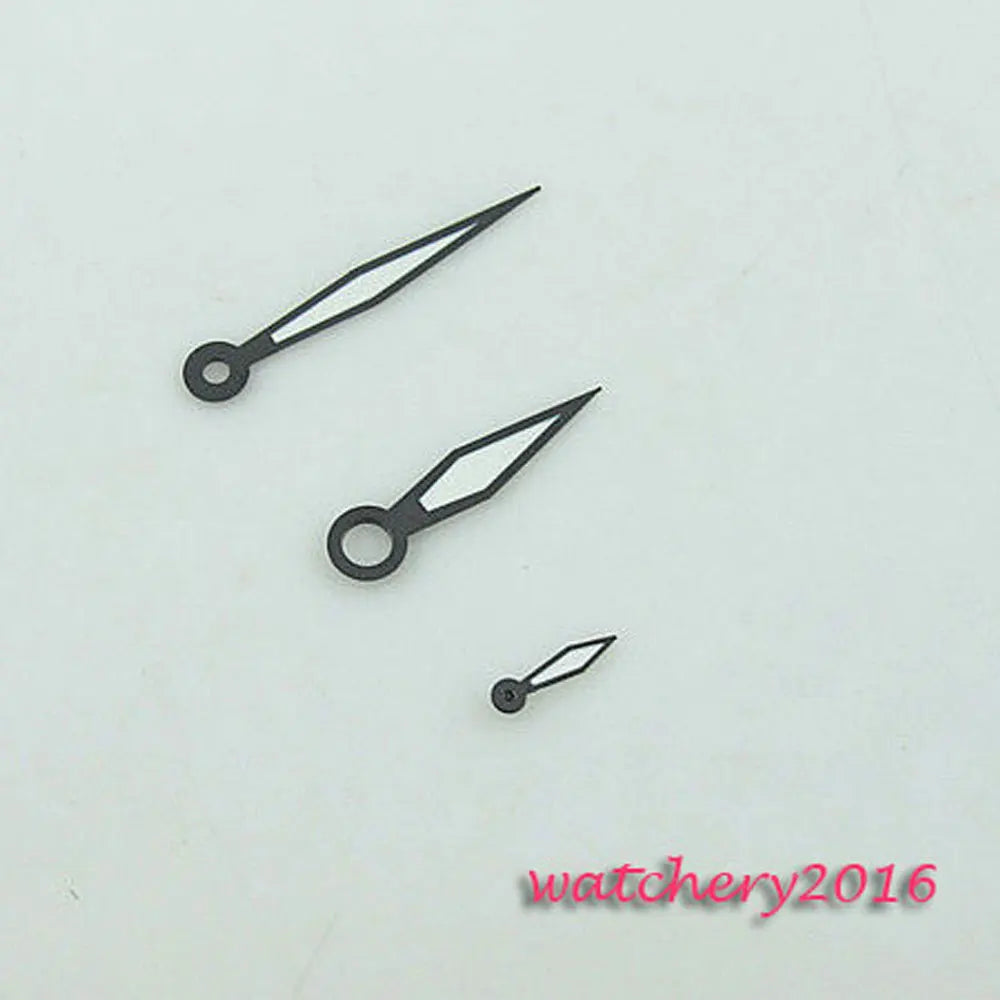 Nuevas manecillas negras luminosas con el diseño más reciente para movimiento Unitas ETA 6497 6498, repuestos y herramientas para relojes de hombre