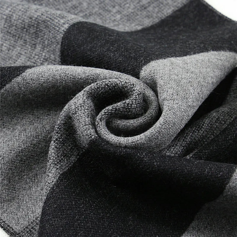 Newest Fashion Design Casual Scarves Winter Men's Cashmere Scarf Luxury Brand Warm Neckerchief Modal Scarves Men