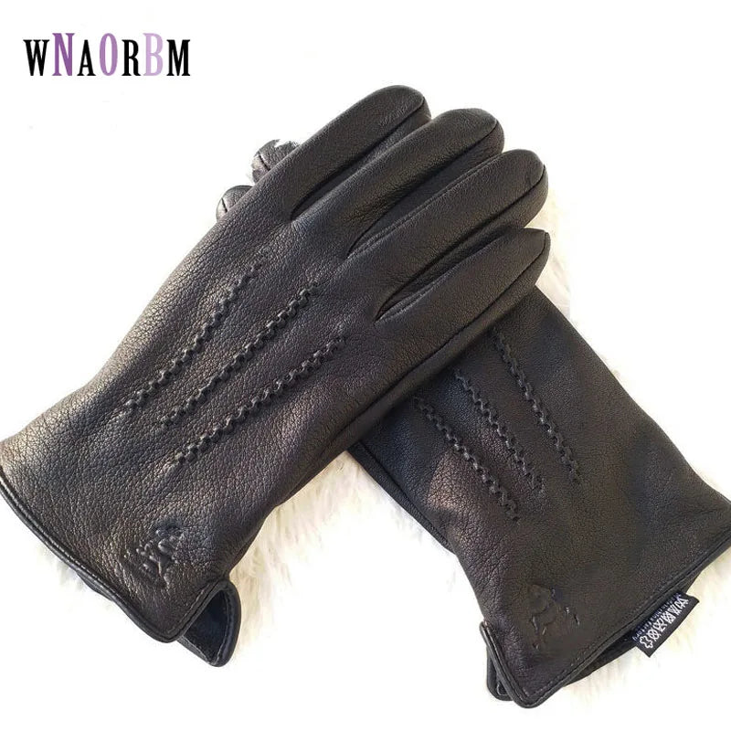 New Men's 100% Sheepskin Gloves
