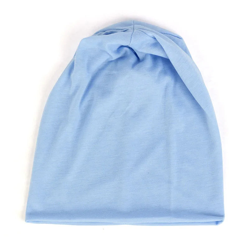 Spring Women Men Unisex Solid Color Slouchy Beanie for Women Fashion Man Caps Turban Skullies Beanies Female Hats Elastic