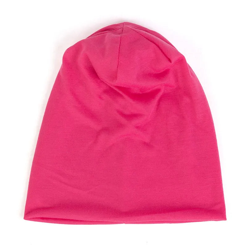 Spring Women Men Unisex Solid Color Slouchy Beanie for Women Fashion Man Caps Turban Skullies Beanies Female Hats Elastic