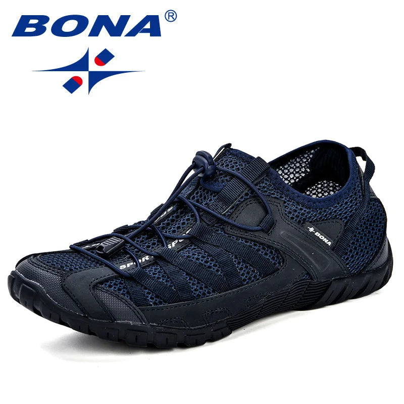 BONA sommarsneakers, skor för män, fritidsskor, moderiktiga herrskor, bekväma fritidsskor för vuxna