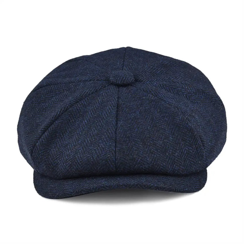 Gorra tipo boina de lana con diseño de espiga BOTVELA, estilo Gatsby retro de 8 paneles, para hombre y mujer, colores negro, marrón, verde, azul marino y café