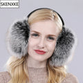 Real Fox Raccoon Fur Hang Ear Cover Warm Winter Earmuffs Headwear Ear Muffs Earmuffs Cold Ear Warmer Ear Protection Headband