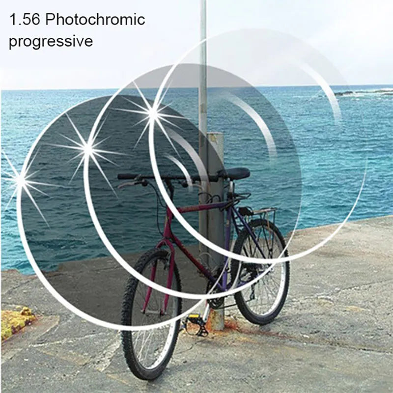 1.56 Photochromic Brown or Gray Progressive SPH Range -6.00~+5.50 Max CLY -4.00 Add +1.00~-+3.50 Optical Lenses for Eyewear