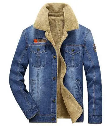 M-6XL Herrjacka och rockar märkeskläder denimjacka mode herr jeansjacka tjock varm vinterjacka ytterplagg cowboy YF055