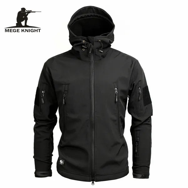 Mege Brand Clothing Autumn Men's Military Camouflage Fleece Jacket Army Tactical Clothing  Male Camouflage Windbreakers