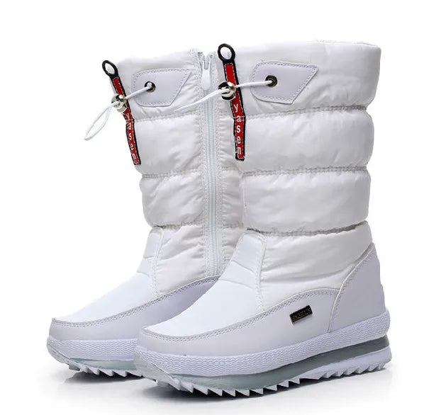 Women Snow Boots Winter Female Boots Thick Plush Waterproof Non-Slip Thigh High Boots Fashion Warm Fur Woman Winter Shoes 2023