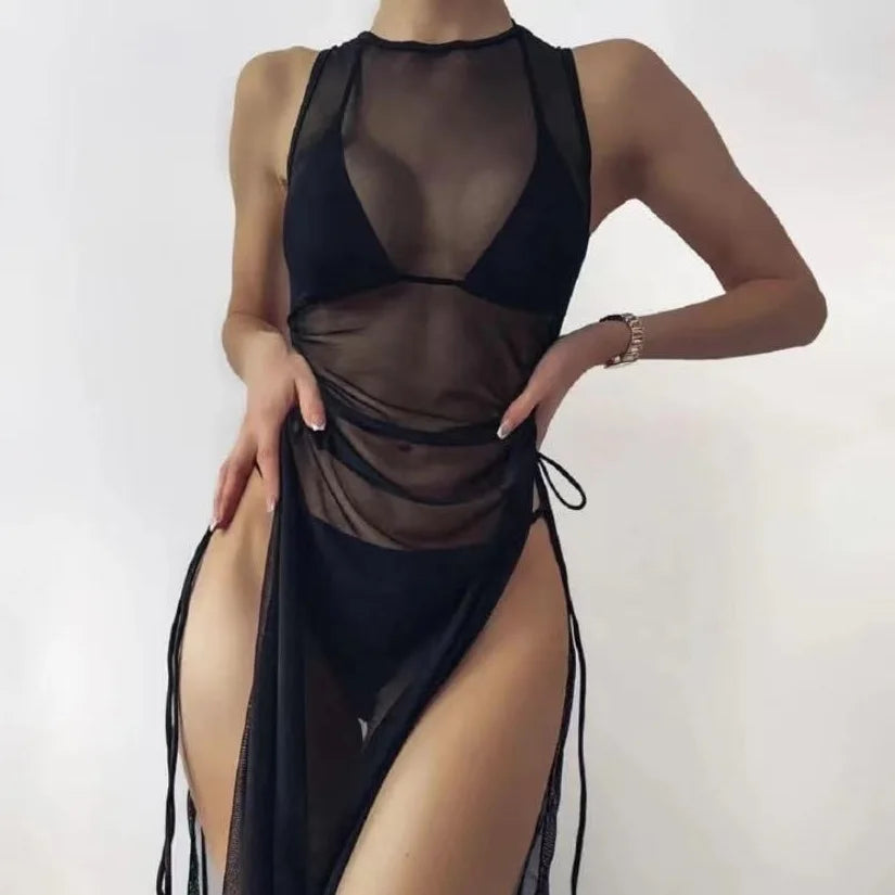Three Piece Swimsuit for Women With Cover Ups Swim Suit Bikini Swimsuit Cover Up Swimwear Beach Cover Ups for Women