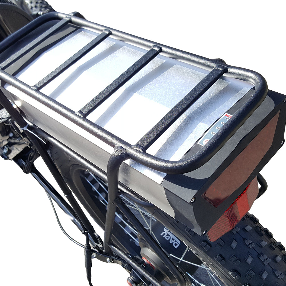 Triciclo reclinado eléctrico compacto de 3 ruedas, 500W, con neumáticos anchos, batería de litio, freno de disco y cuadro de acero