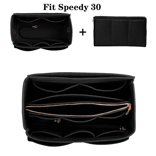 Make Up Organizer Insert Bag for Handbag, Travel Inner Purse Portable Cosmetic Bag, Fit Cosmetic Bags Fit Speedy Neverfull