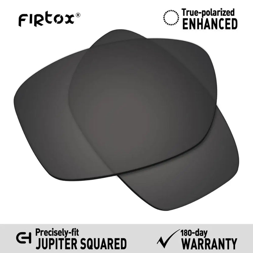 Firtox True UV400 polariserade ersättningslinser för Oakley Jupiter Squared OO9135 solglasögon (endast kompatibel lins) - Flera