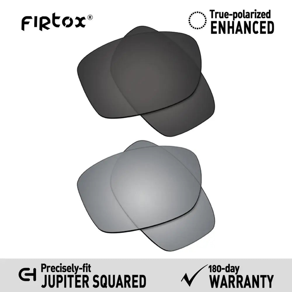 Wymienne soczewki polaryzacyjne Firtox True UV400 do okularów przeciwsłonecznych Oakley Jupiter Squared OO9135 (tylko kompatybilne soczewki) - Wiele opcji