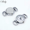 Shsby Diy Personality Silver Watch Header Roman Numerals Circle Watch Table Core Watchband Watch Accessories Wholesale