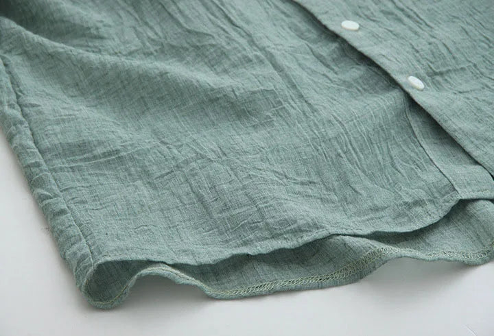 Thin Cotton Linen Sunscreen Shirt Women Elegant Vintage Long Sleeve Blouse Women Streetwear Casual Blusas Beach Tops