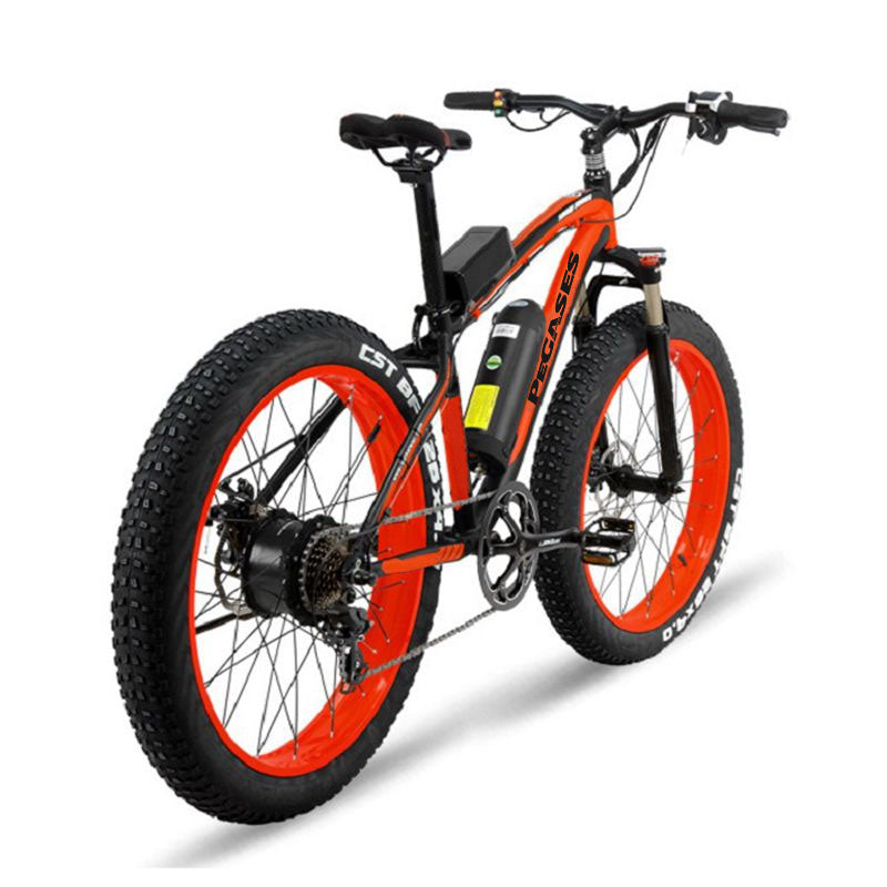 Envío gratuito al Reino Unido: Bicicleta eléctrica plegable de 26 pulgadas, neumático grueso, 27 velocidades, para playa, nieve y montaña, 48V 16Ah, 1000W / 1500W Ebike