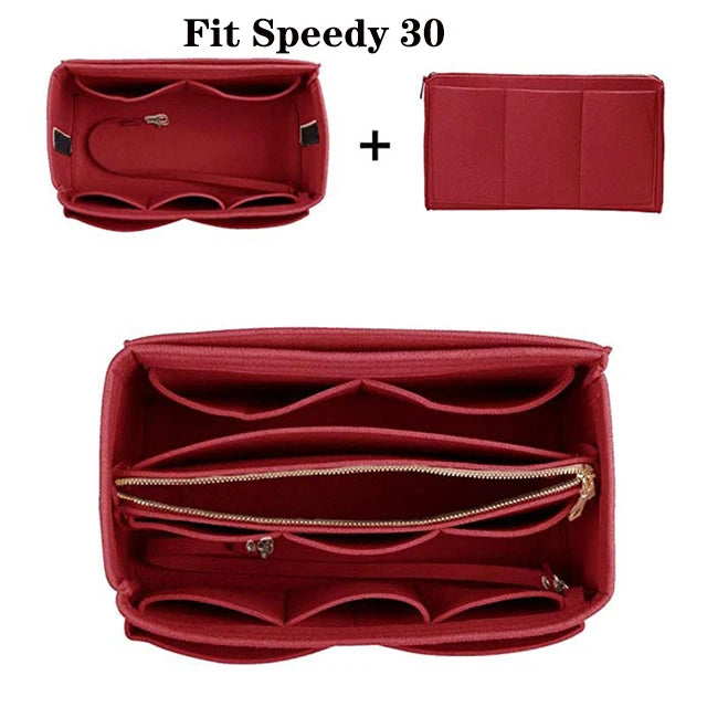 Make Up Organizer Insert Bag for Handbag, Travel Inner Purse Portable Cosmetic Bag, Fit Cosmetic Bags Fit Speedy Neverfull