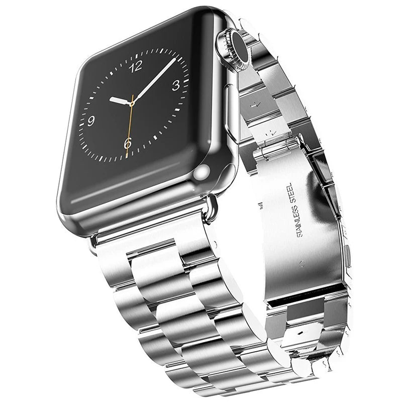 Pasek ze stali nierdzewnej do Apple Watch S10/11 42MM 46MM metalowa bransoleta do iWatch 5 6 SE 7 8 9 41MM 45 44mm 40 49MM Ultra