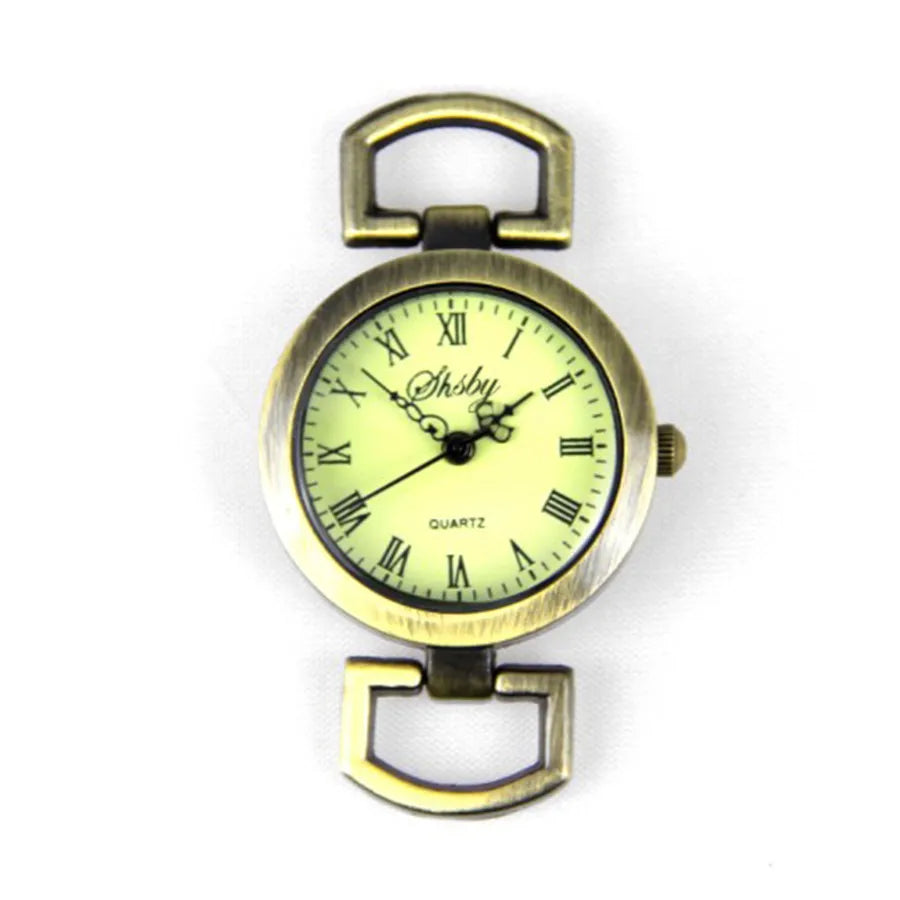 Esfera de reloj de bronce antiguo con números romanos para manualidades, núcleo de reloj de mesa, accesorios de reloj, venta al por mayor