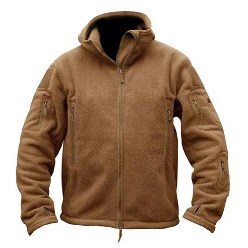 Chaqueta térmica de invierno con capucha TACVASEN para hombre, con bolsillos con cremallera, ideal para camping, trabajo, otoño, senderismo y actividades al aire libre.