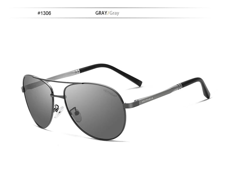 Męskie okulary przeciwsłoneczne VEITHDIA, markowe, designerskie, do jazdy samochodem, z polaryzacją i filtrem UV400, sportowe okulary przeciwsłoneczne dla mężczyzn 1306