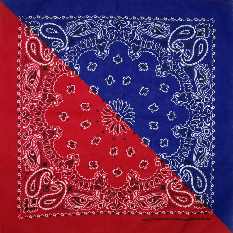 New Fashion Hip Hop 100% Cotton Bandana Square Scarf 55cm*55cm Black Red Paisley Headband Printed for Women/Men/Boys/Girls