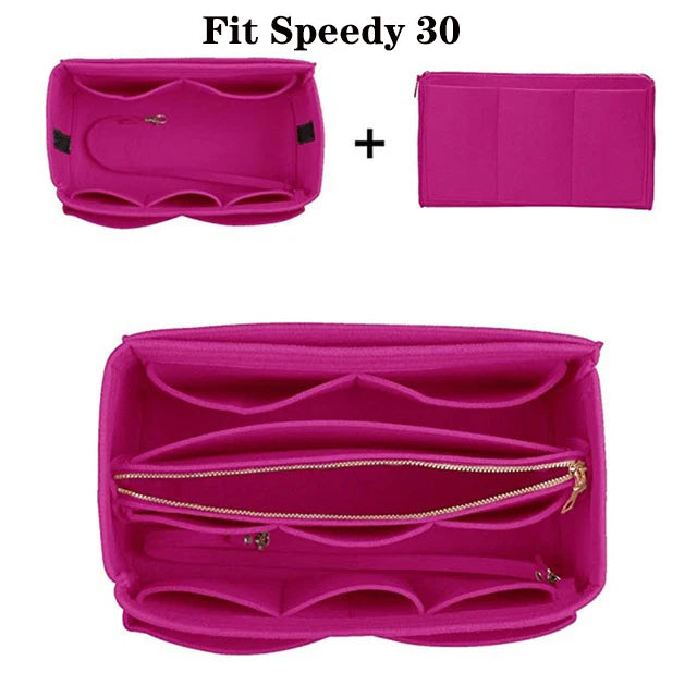 Make Up Organizer Insert Bag for Handbag, Travel Inner Purse Portable Cosmetic Bag, Fit Cosmetic Bags Fit Speedy Neverfull