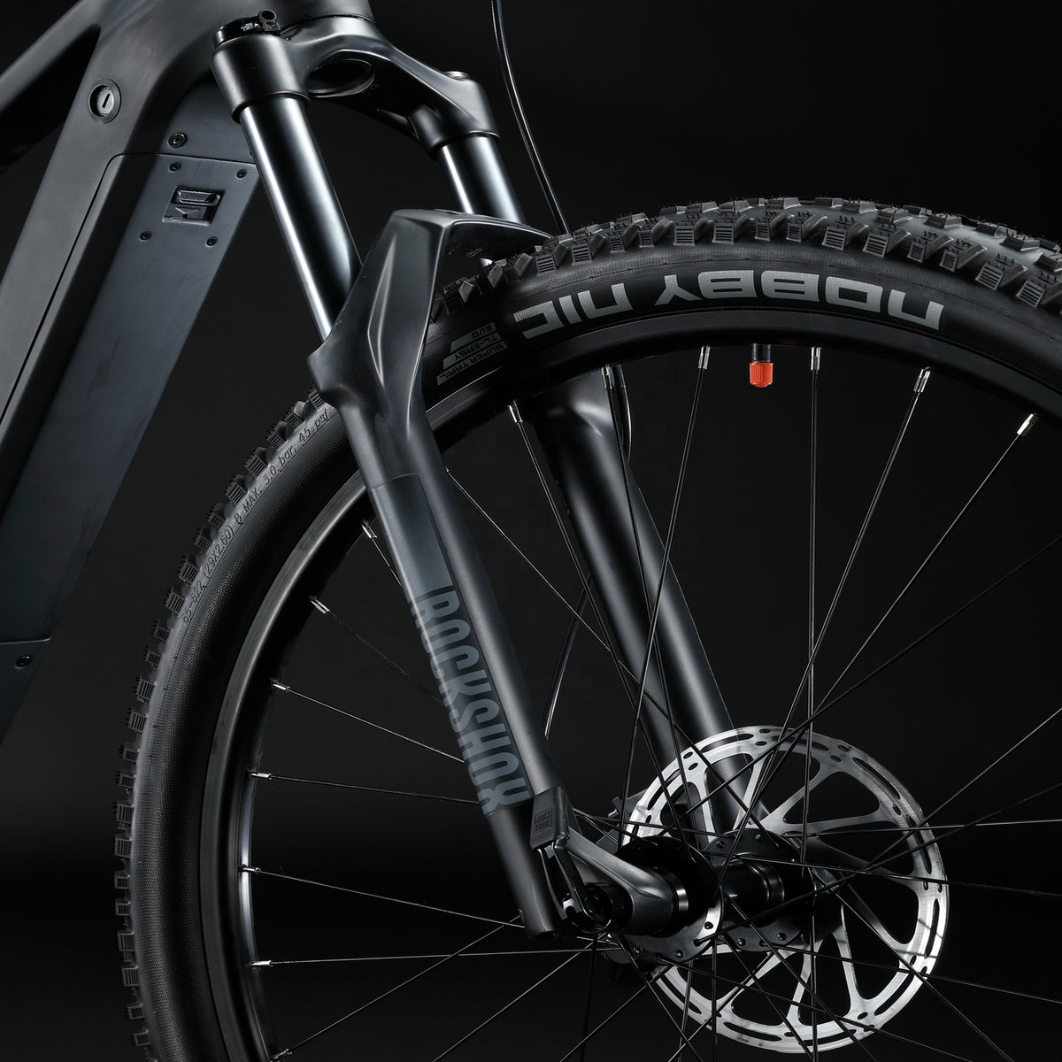 Bicicleta eléctrica de montaña KABON, nueva, de fibra de carbono, suspensión total para descenso, con motor central Bafang y horquilla Rockshox RECON de 29 pulgadas.