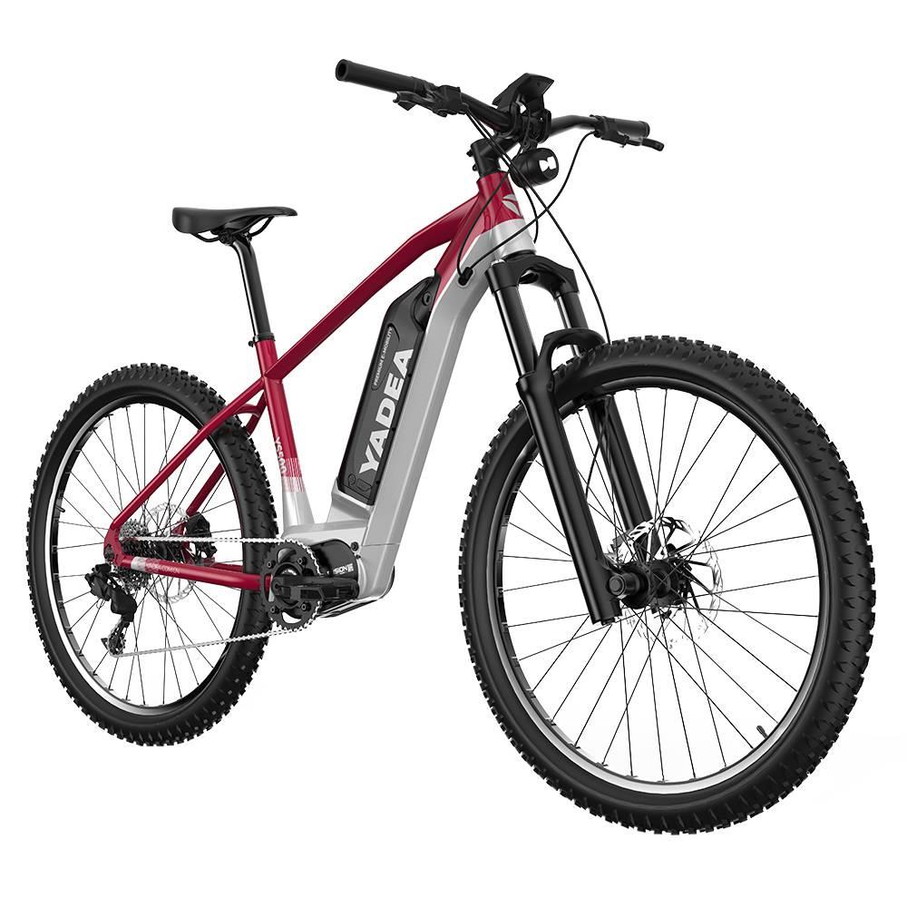 Bicicleta eléctrica para adultos con almacén en la UE, motor central Yadea YS500 de 9 velocidades, 350W, 36V, 25 km/h y 100 km de autonomía