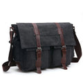 Scione Men Business Messenger Bags for Men Shoulder Bag Canvas Crossbody Pack Retro Casual Office Travel Bag Vintage Retro Bags